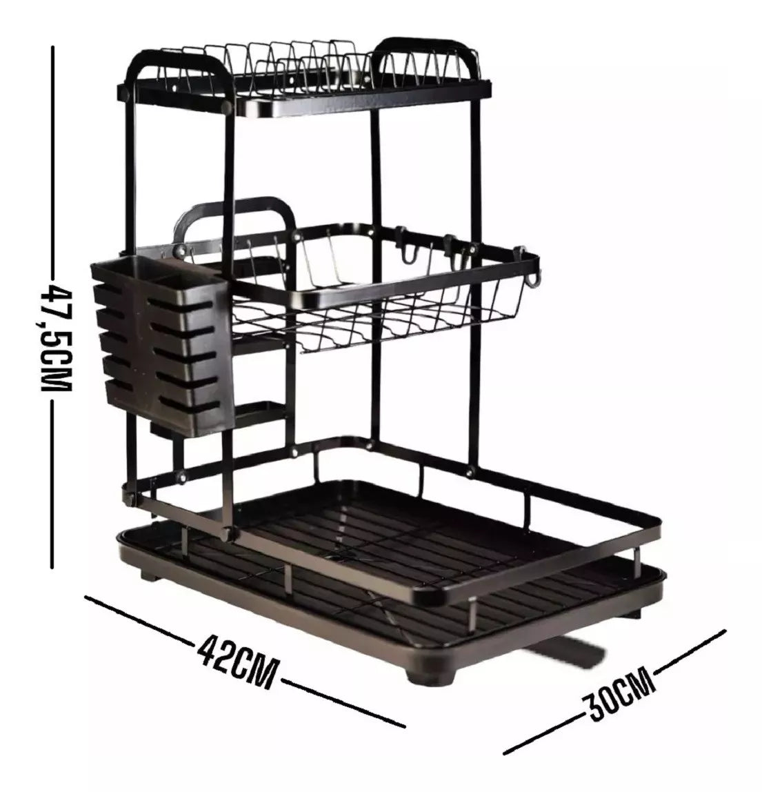 Organizador De Platos De 3 Niveles