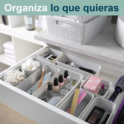 Set de 10 Canastos Organizadores Multiuso