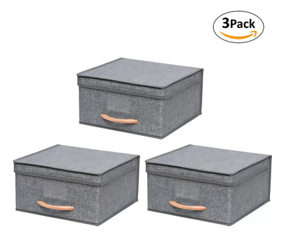 Set de 3 Cajas Organizadoras Plegables para Ropa